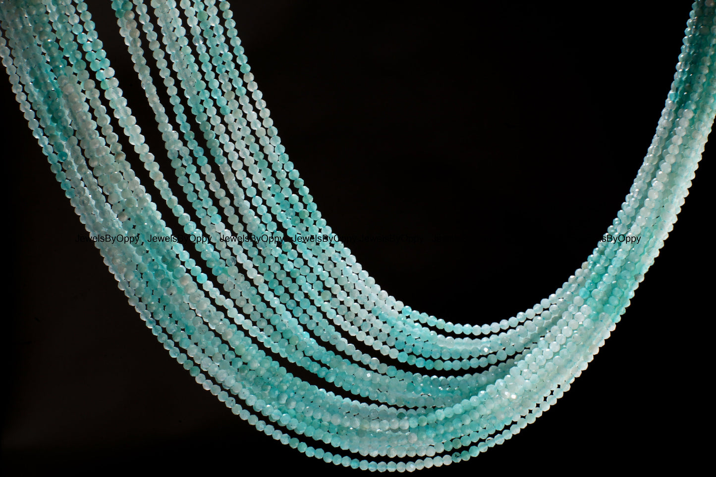 Aquamarine Micro Faceted AAA Round 3mm, Jewelry Making Necklace, Bracelet, Natural ombre Shaded tiny Aquamarine Gemstone Beads 12.5" Strand