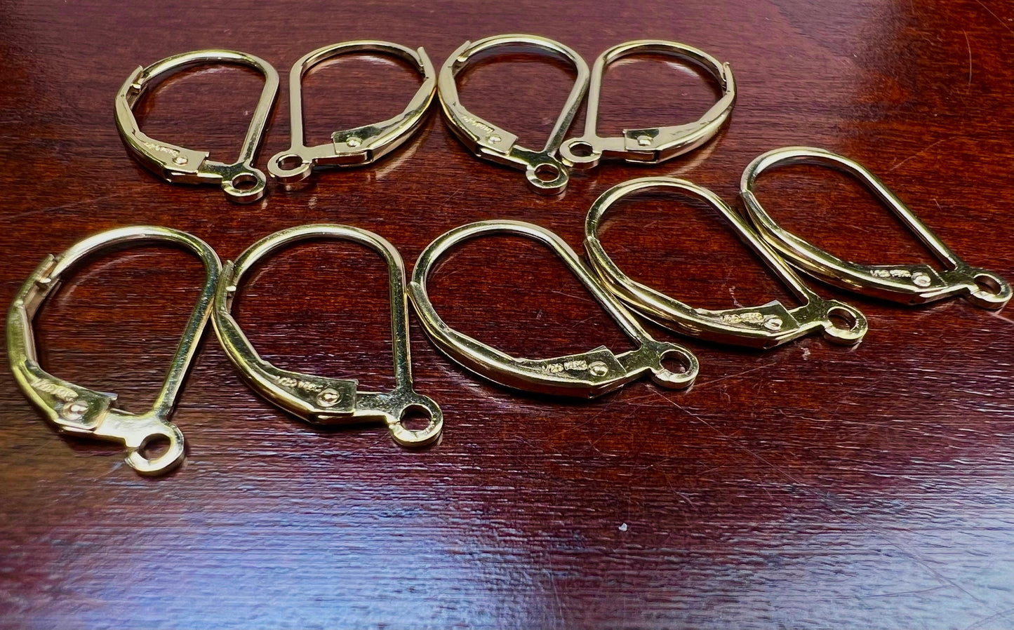 Gold Filled Leverback earwire . 14k gold filled Earrings clasp,1 pair (2 pieces ) Made in USA high quality,14/20 stamped