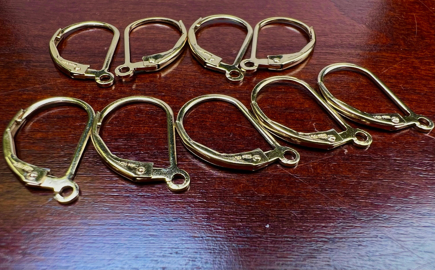Gold Filled Leverback earwire . 14k gold filled Earrings clasp,1 pair (2 pieces ) Made in USA high quality,14/20 stamped