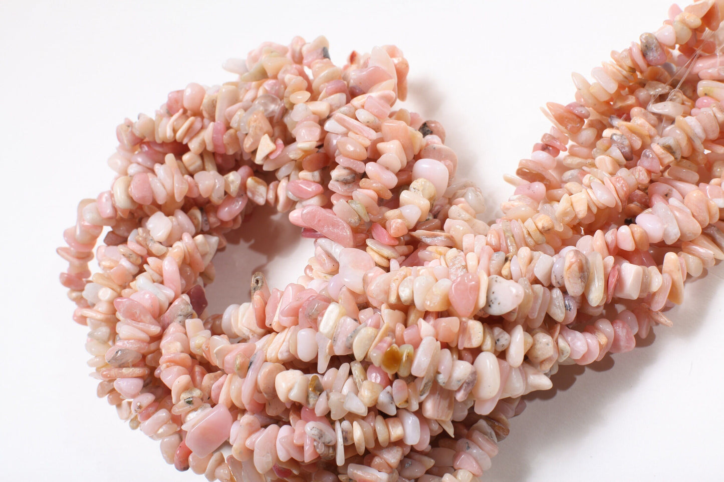 Genuine Pink Peruvian Opal Chips 16"