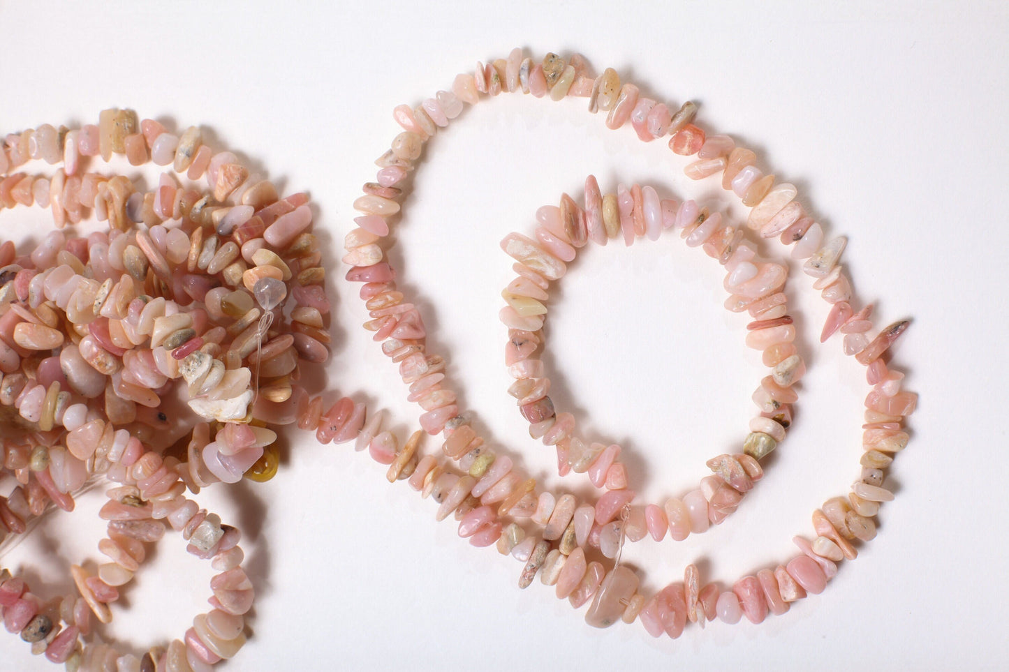 Genuine Pink Peruvian Opal Chips 16"