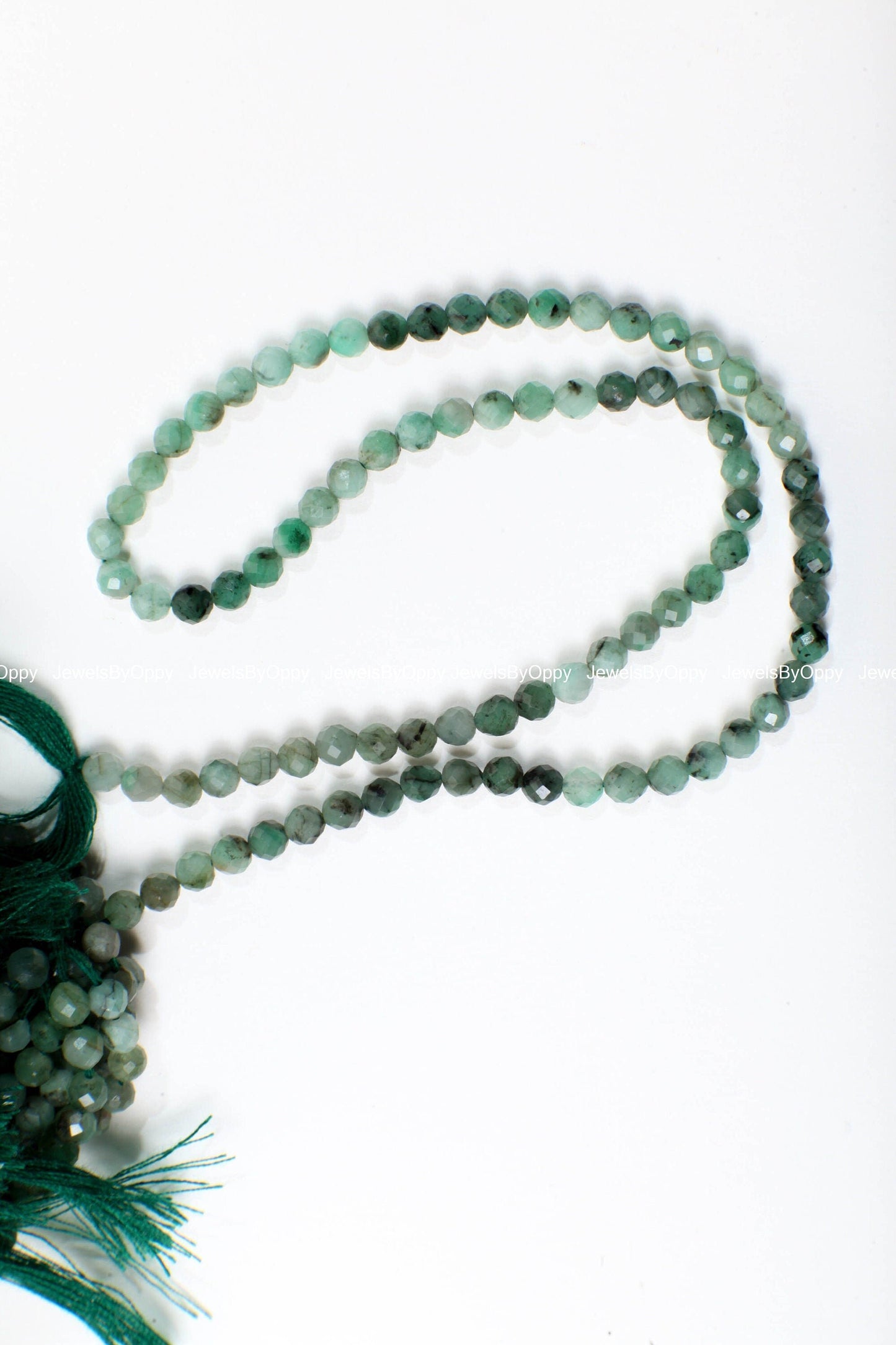 Natural Emerald 3.5mmFaceted Roundel AA for Jewelry Making, Necklace, Bracelet, Gift, Gemstone Green Beads 12.5" Strand