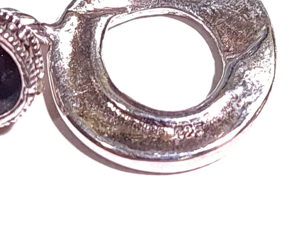 925 Sterling Silver Marcasite Toggle Clasp, 15mm circle, 17mm bar and 7mm cup, Vintage Marcasite Toggle Clasp with 1/2" Extension. 1 set