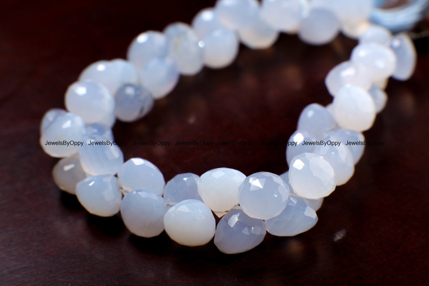 Blue Chalcedony Onion Briolette, Sky Blue Chalcedony Briolette Faceted Onion 8.5-9mm Tear Drop Jewelry Making Gemstone 10cs, 20 pcs
