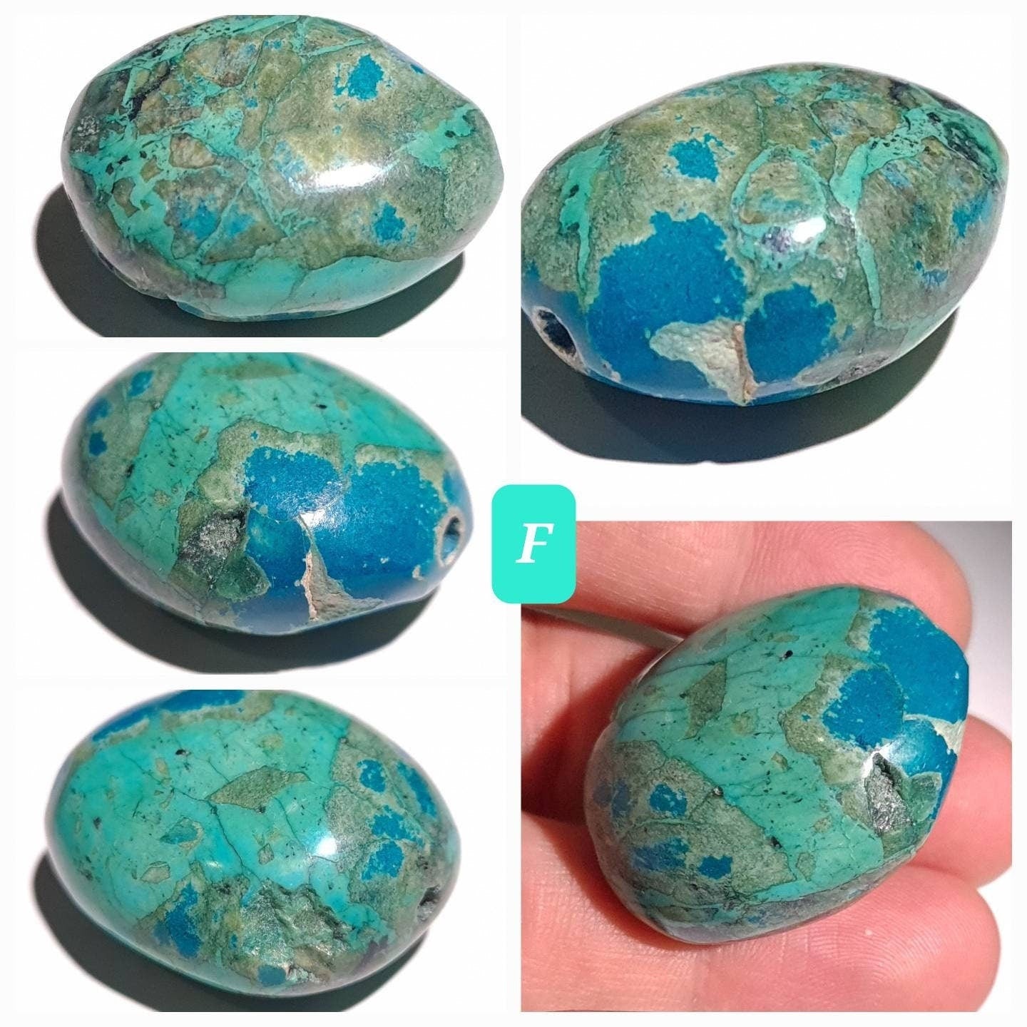 Turquoise Pebble, AAA Tibetan Spiderweb Blue Turquoise pebble, Rare, jewelry, Focal, pendant, palm stone, pocket stone, collection, healing