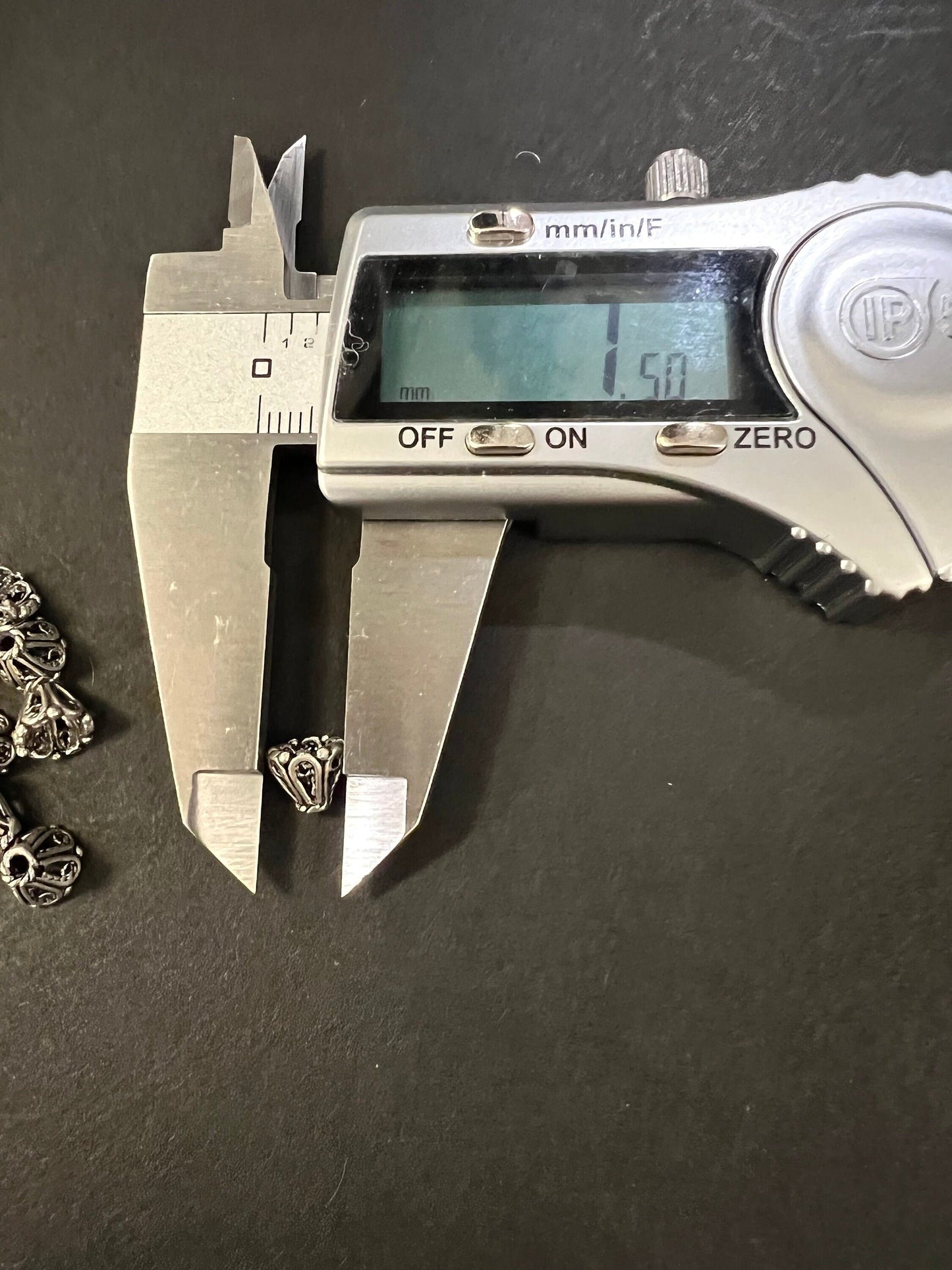 4 pcs 925 Sterling Silver 6x7.5mm filigree Cone shape Bali bead Cap, Vintage, Antique Heavy Weight , Handmade ,Jewelry Making Bali bead cap