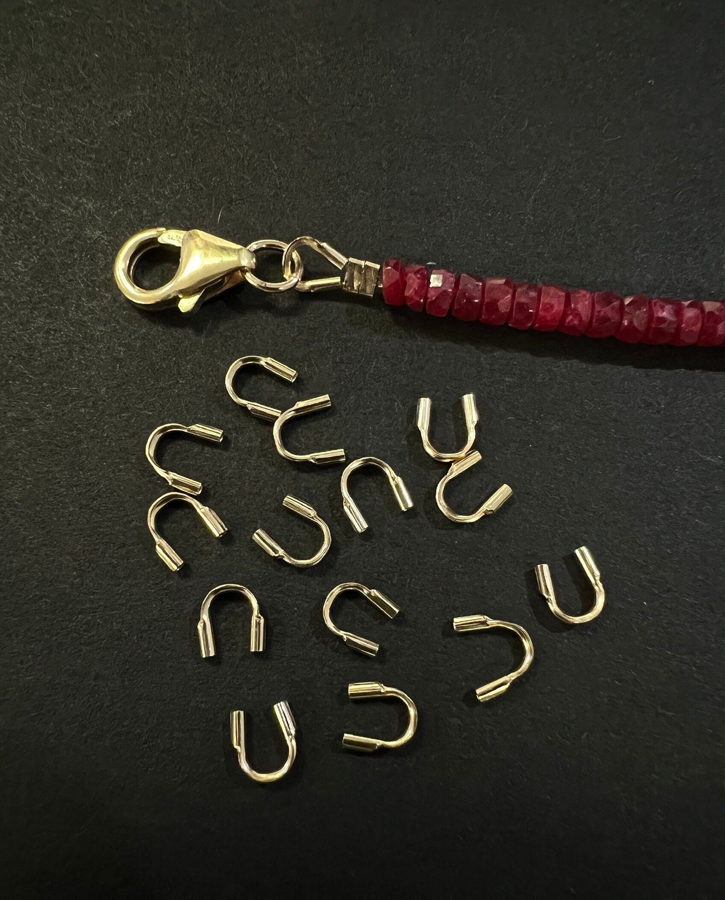 14k gold filled wire guards, wire protectors .021" 5mm Jewelry Making Supplies. 10 pcs ,20 pcs, 50 Pcs