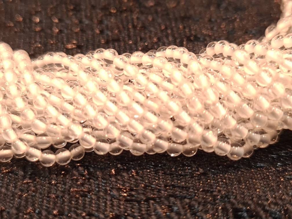 Rock Crystal 2mm Round Beads, Jewelry Making Round Polished Gemstone Beads, DIY Necklace, Bracelet 16" Strand