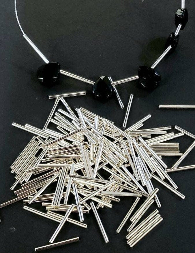 925 Sterling Silver 9mm and 12mm Liquid silver tube jewelry making spacer, high Quality, Made in USA, 50 pcs, 100 pcs pack for 9mm and 12mm