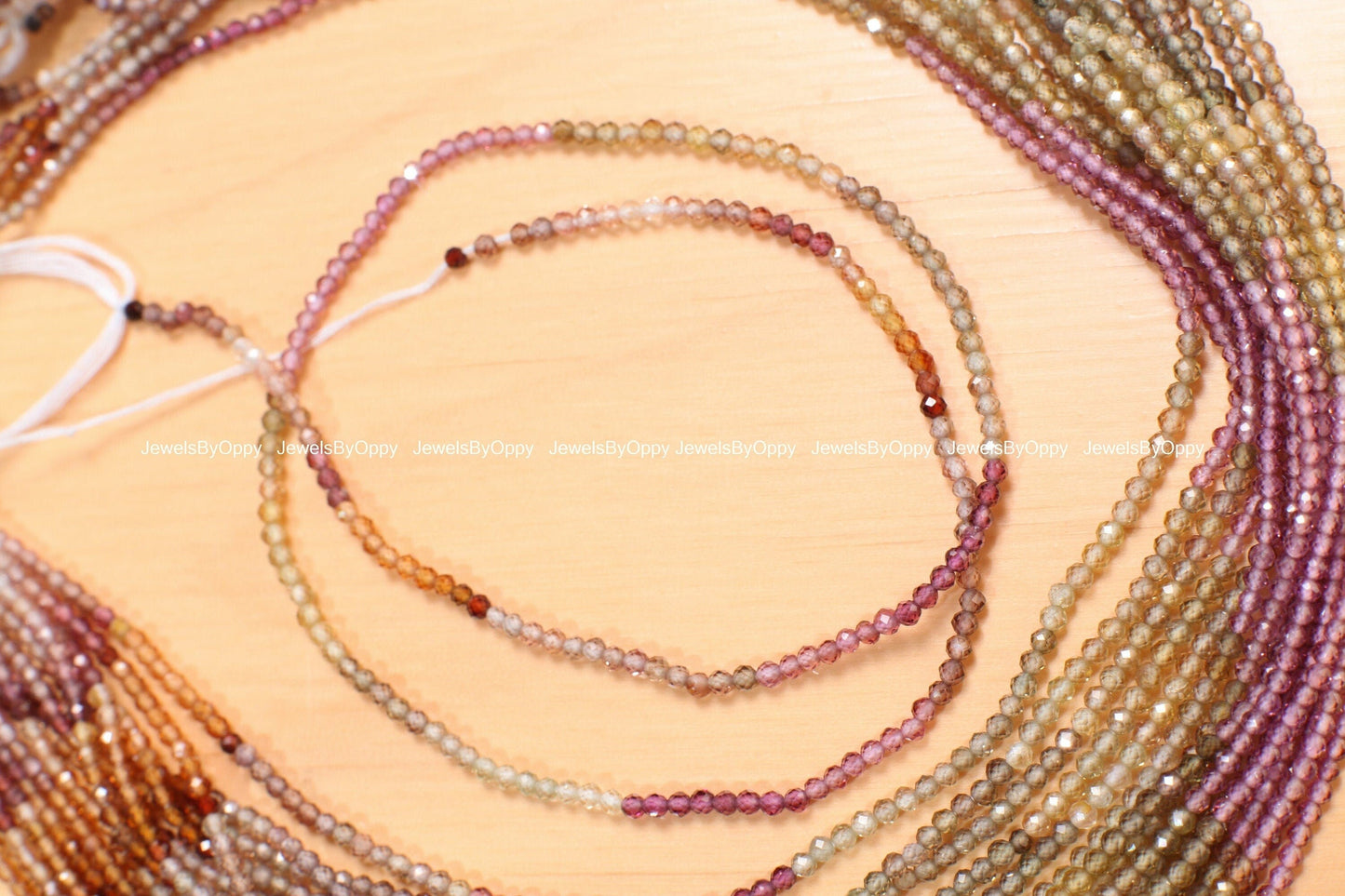 Natural Tundra Sapphire 2mm Shaded Micro Faceted Round Fine Quality 12.5" Strand