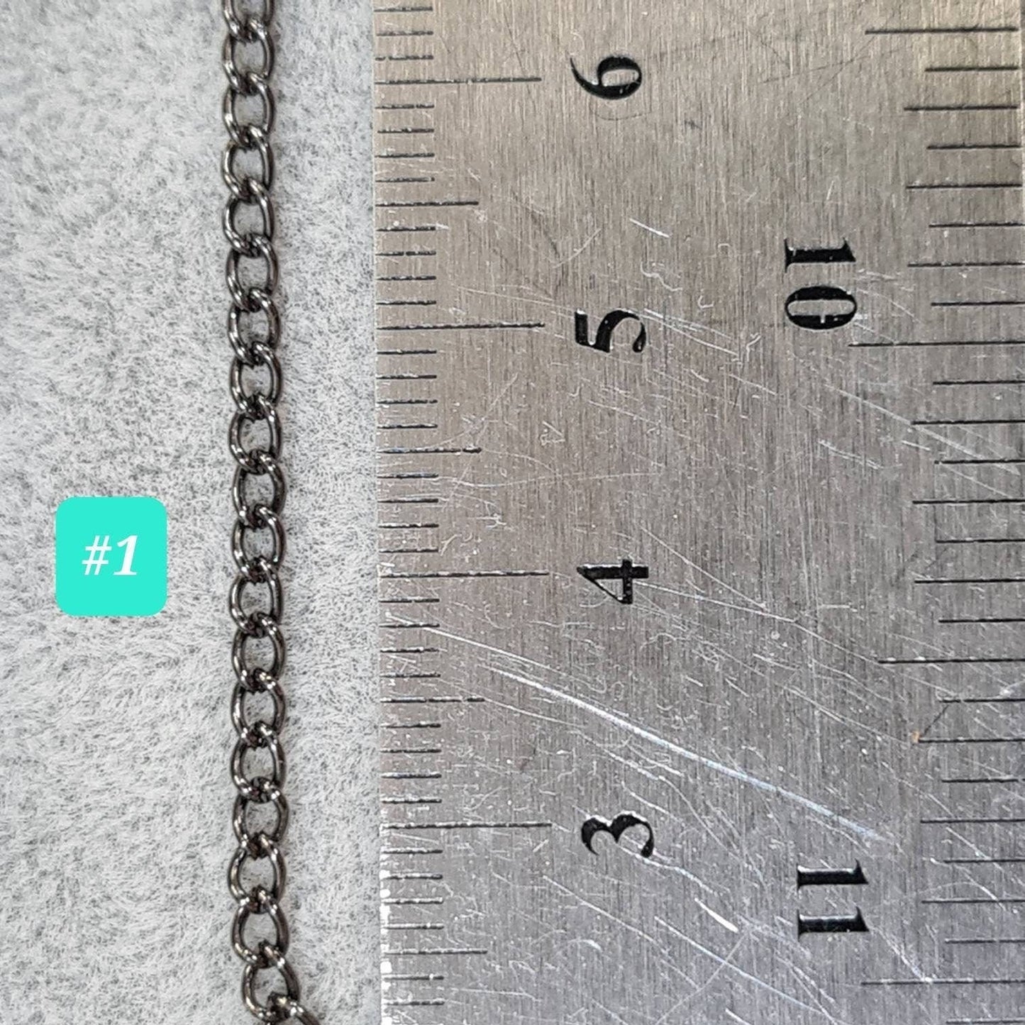 3 feet gunmetal black chain for jewelry making supplies,curb,rolo,flat cable,long cable,rectangle link, oval link chain,sell by 1 yard, 36"