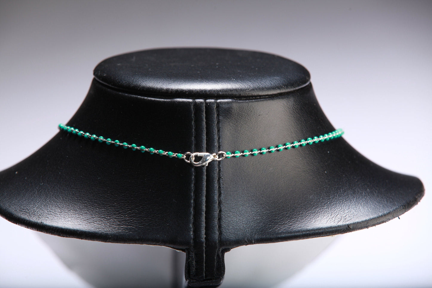 Turquoise Teardrop Hand-Made Choker, Minimalist, Boho 16" Handmade Necklace. Available from 14"-24"