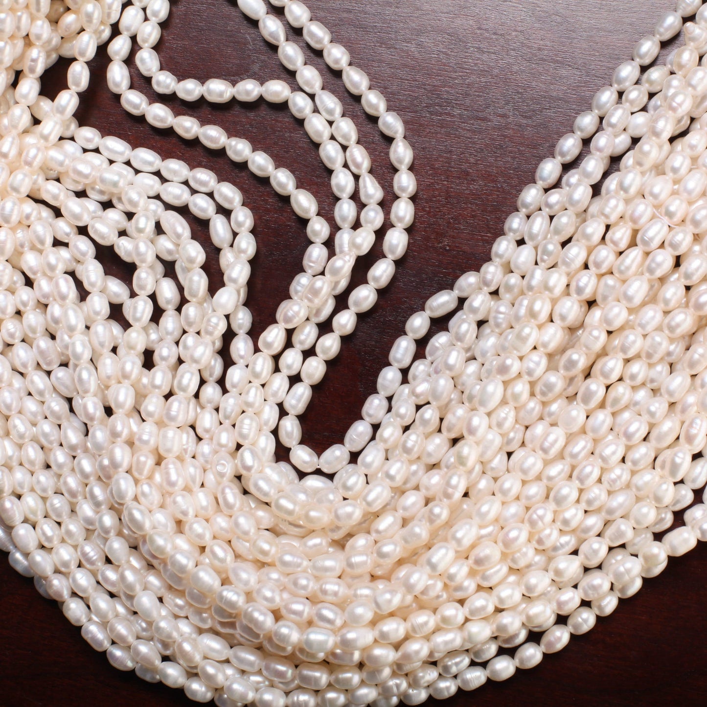 Natural Freshwater Pearl 5x7-8mm Potato Pearl, Good Luster 15" Jewelry Making Pearl Bracelet, Earrings, Necklace