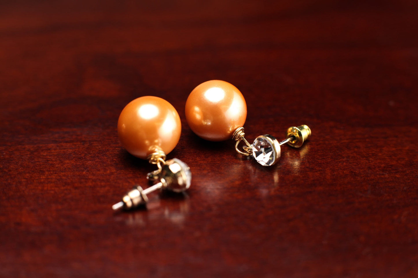 Honey Yellow South Sea Shell Pearl 12mm ,14mm Largre High Luster Earrings, Leverback or Crystal post , Bridal, Gift for Her