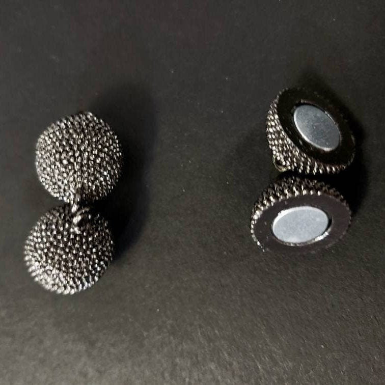 3sets magnetic clasp 14mm large round very strong magnet silver, gunmetal or gold plated brass, good quality jewelry making clasp