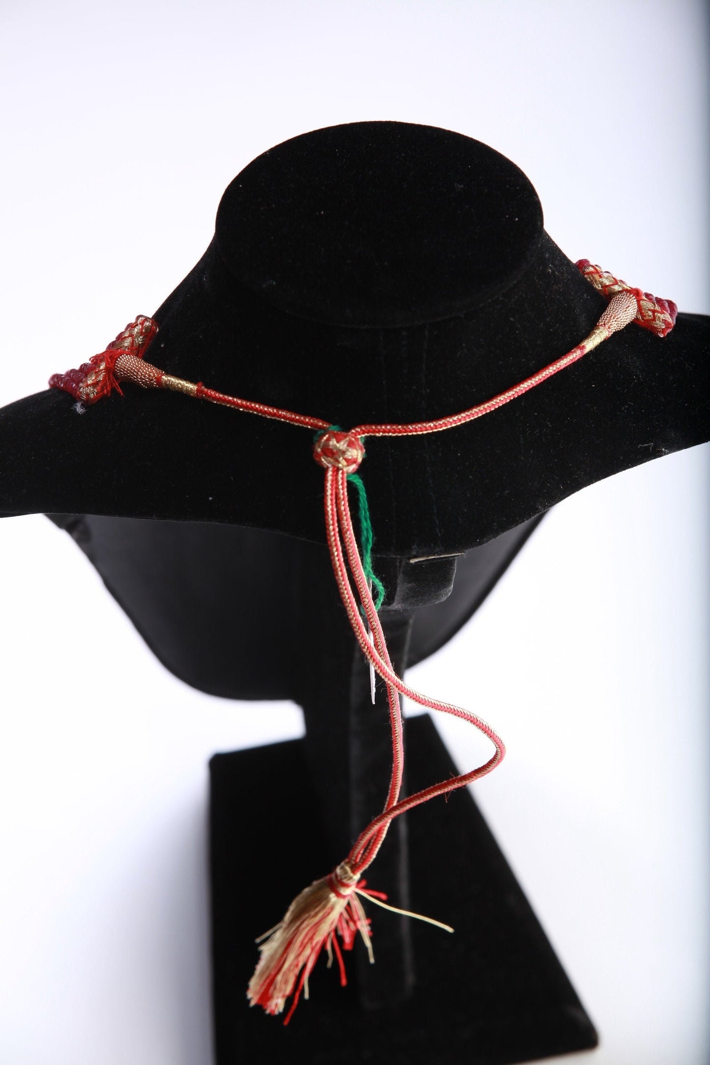 AAA Natural Ruby Gemstones 3-4mm Multi Strand, 5, 7, 8, 9, 10 Line Layer Necklace Adjustable thread to 24" Long, Precious Gift for her.