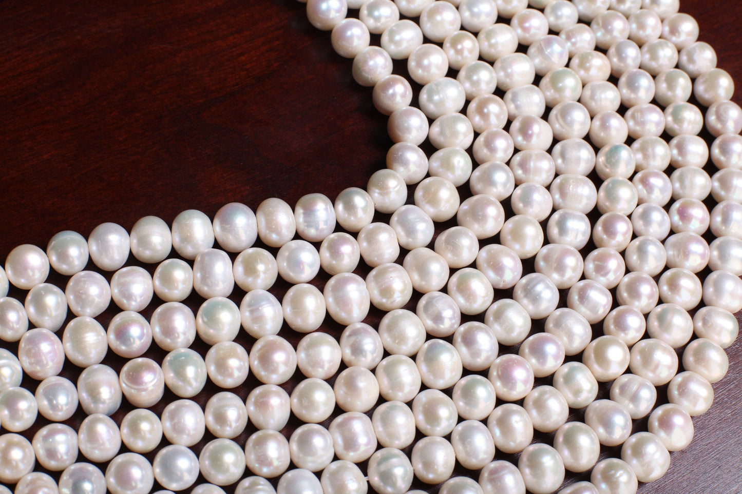 Natural Freshwater Large Hole Pearl 11-12.5mm Potato Pearl, Good Luster 14" Jewelry Making Pearl Bracelet, Earrings, Necklace, 2mm Hole