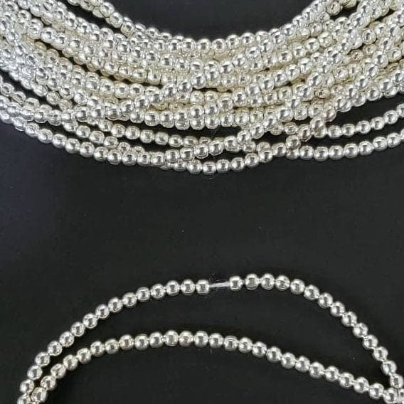100 pcs 925 Sterling Silver bali bead 1.5mm tiny handmade seamed bead. Jewelry making bali shiny sterling silver spacer bead .