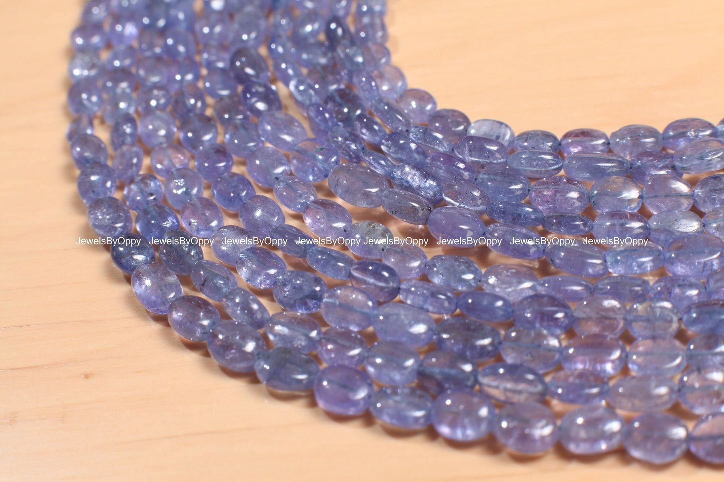 Natural Tanzanite smooth Oval bead, AAA 4x6-5x6.5mm Tanzanite Gemstone Violet Blue Beads DIY Jewelry Making 7" and 14" Strand