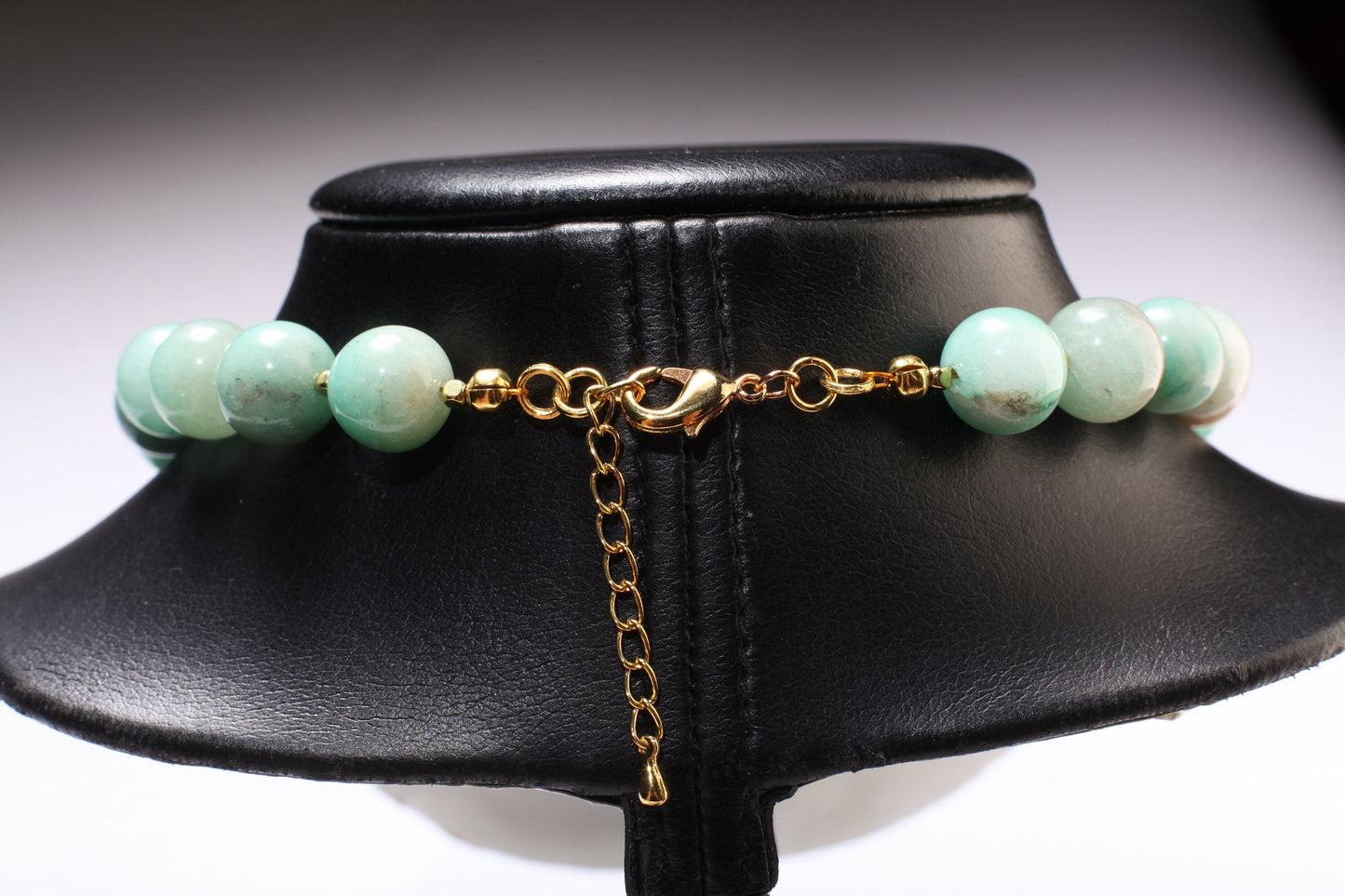 Natural Multi Amazonite AAA quality large smooth Round 14mm Gemstone bead 20" Necklace with 2" Extension, Beautiful Gift For Her.