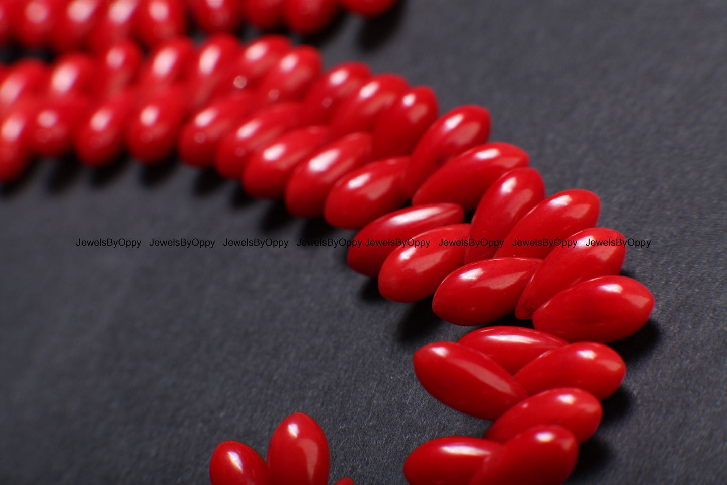 Genuine Bamboo Coral 3.5-4x7, 5x11mm Briolette AAA Gemstone Teardrop Beads, Sold by piece