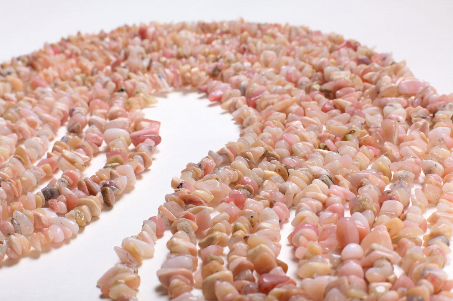 Genuine Pink Peruvian Opal Chips 16"