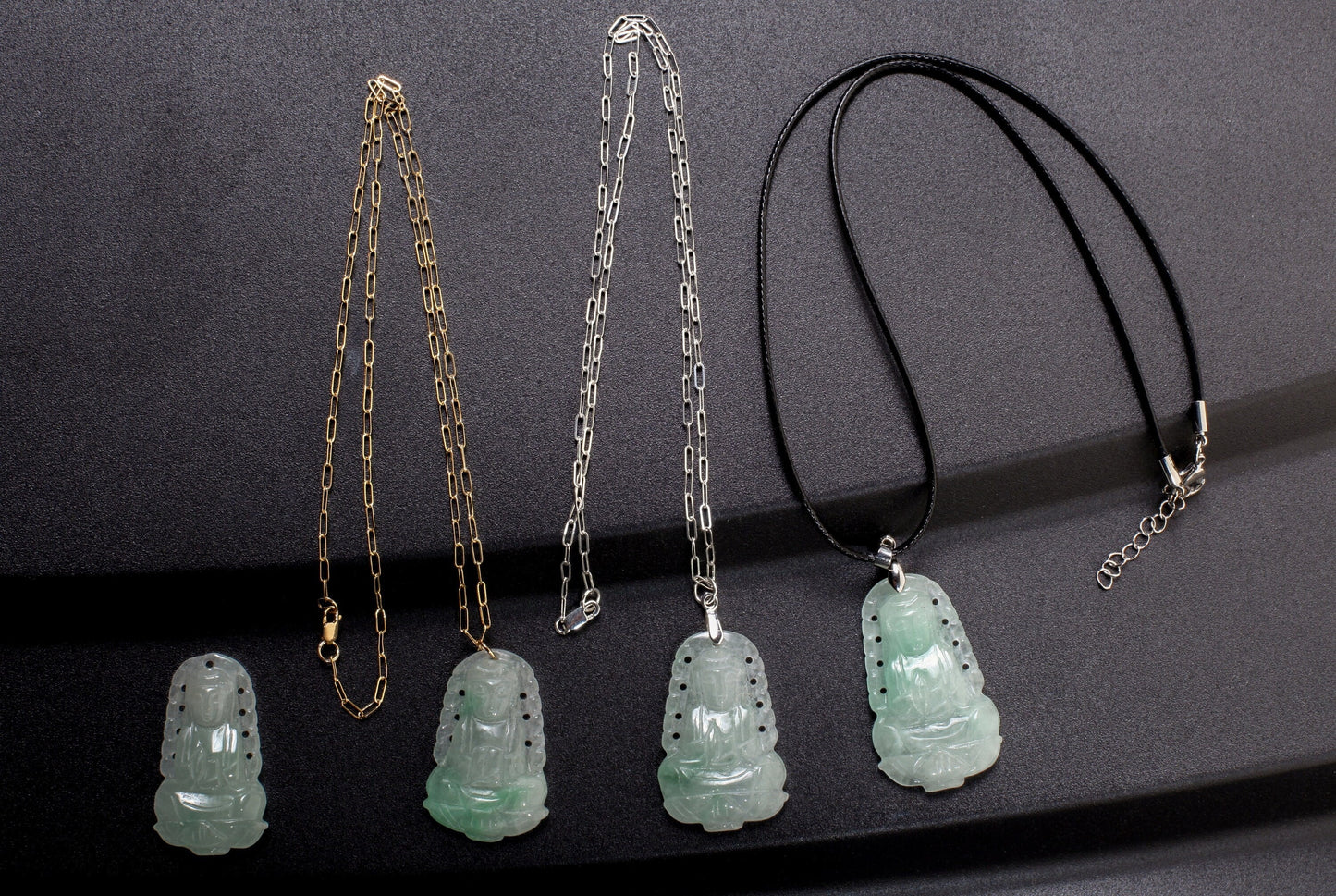 Genuine Nephrite Jade Quan Yin Handcrafted Pendant, Buddha Goddess of Mercy, Miniature, Meditation, Figurines Sculpture