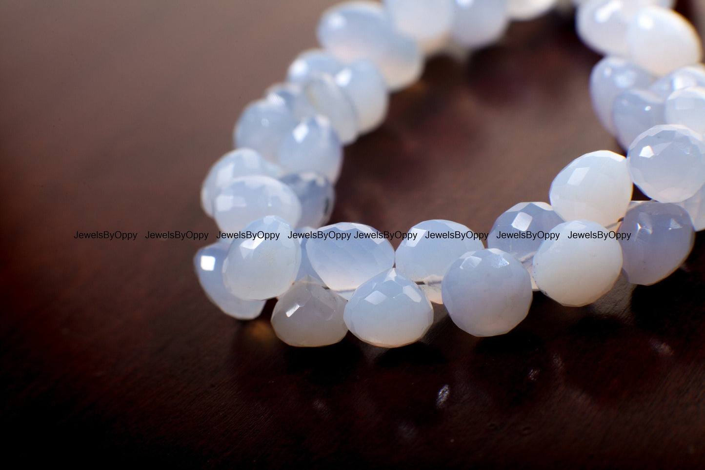Blue Chalcedony Onion Briolette, Sky Blue Chalcedony Briolette Faceted Onion 8.5-9mm Tear Drop Jewelry Making Gemstone 10cs, 20 pcs