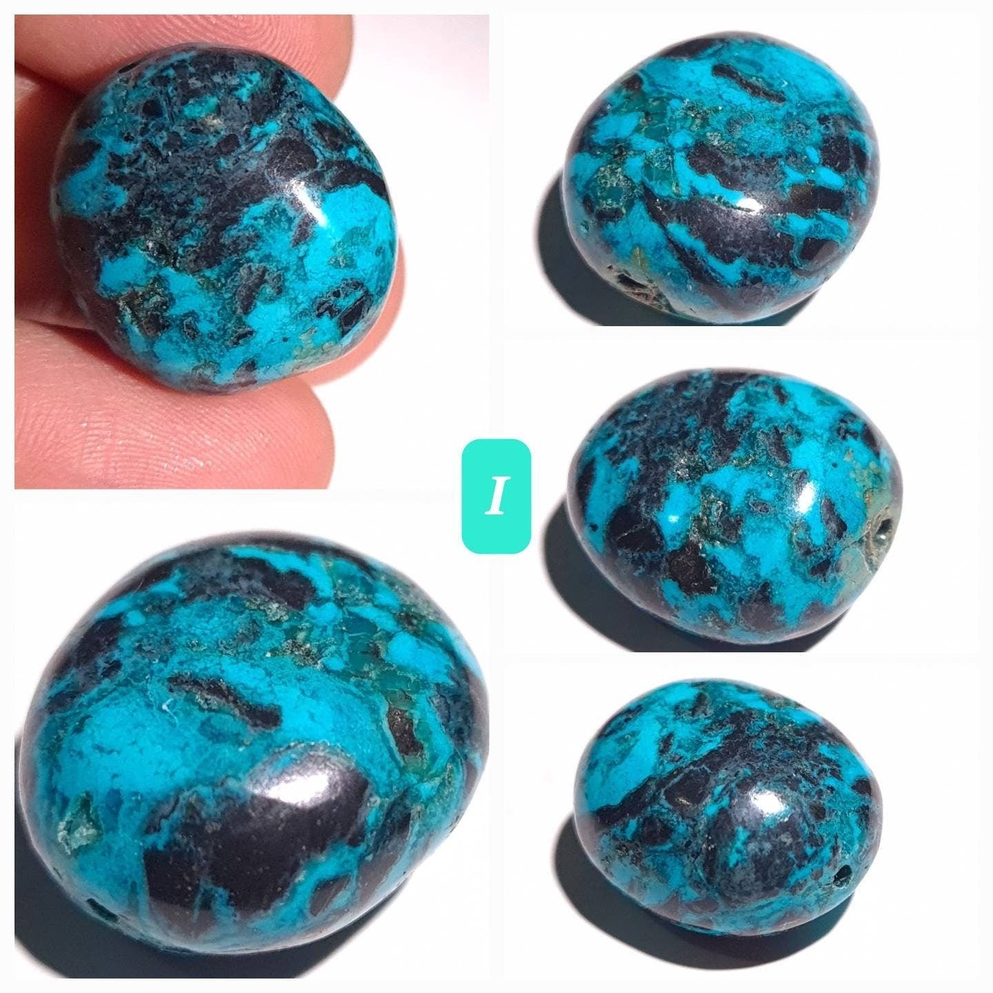Turquoise Pebble, AAA Tibetan Spiderweb Blue Turquoise pebble, Rare, jewelry, Focal, pendant, palm stone, pocket stone, collection, healing