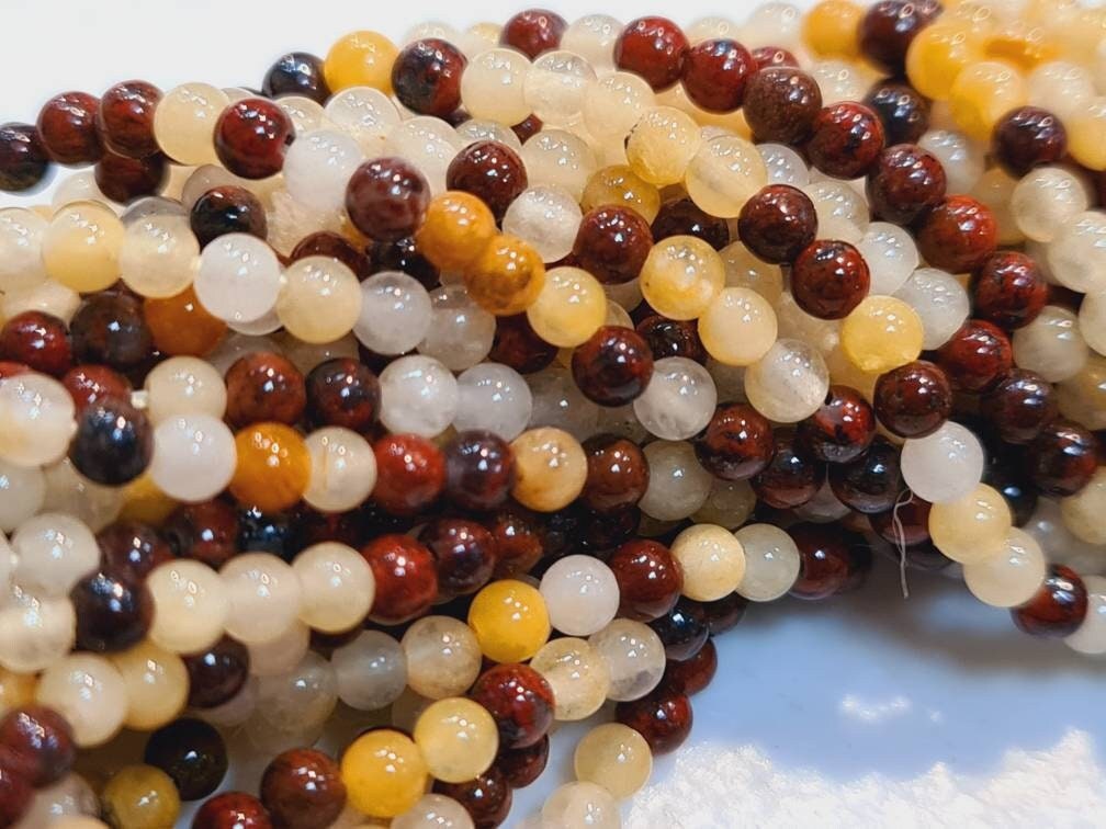 Moukite 2mm Round Beads, Jewelry Making Round Polished Gemstone Beads, DIY Necklace, Bracelet 16" Strand