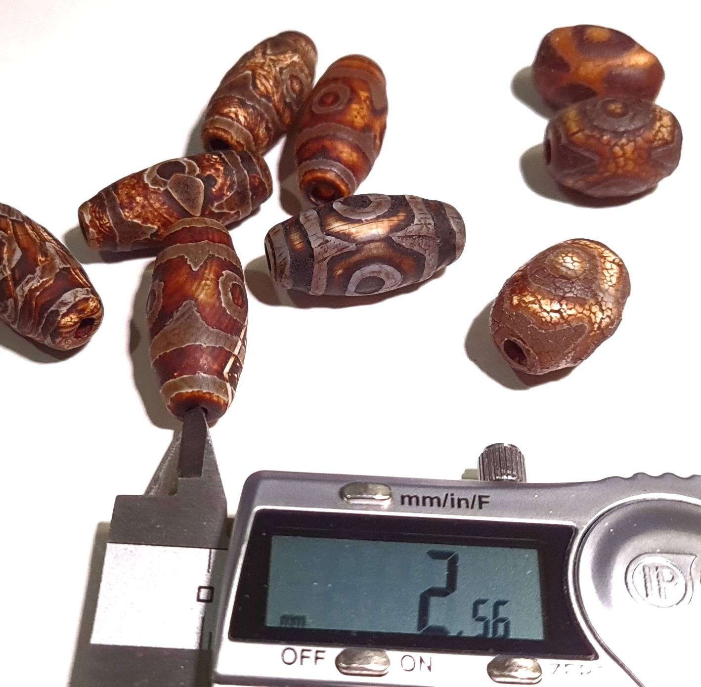 Unpolished Tibetan Agate Evil Eye Oval Bead, 15x20, 13x28mm Eye Agate Beads, Rustic, Vintage Antique style Jewelry Making ,Art Craft Beads