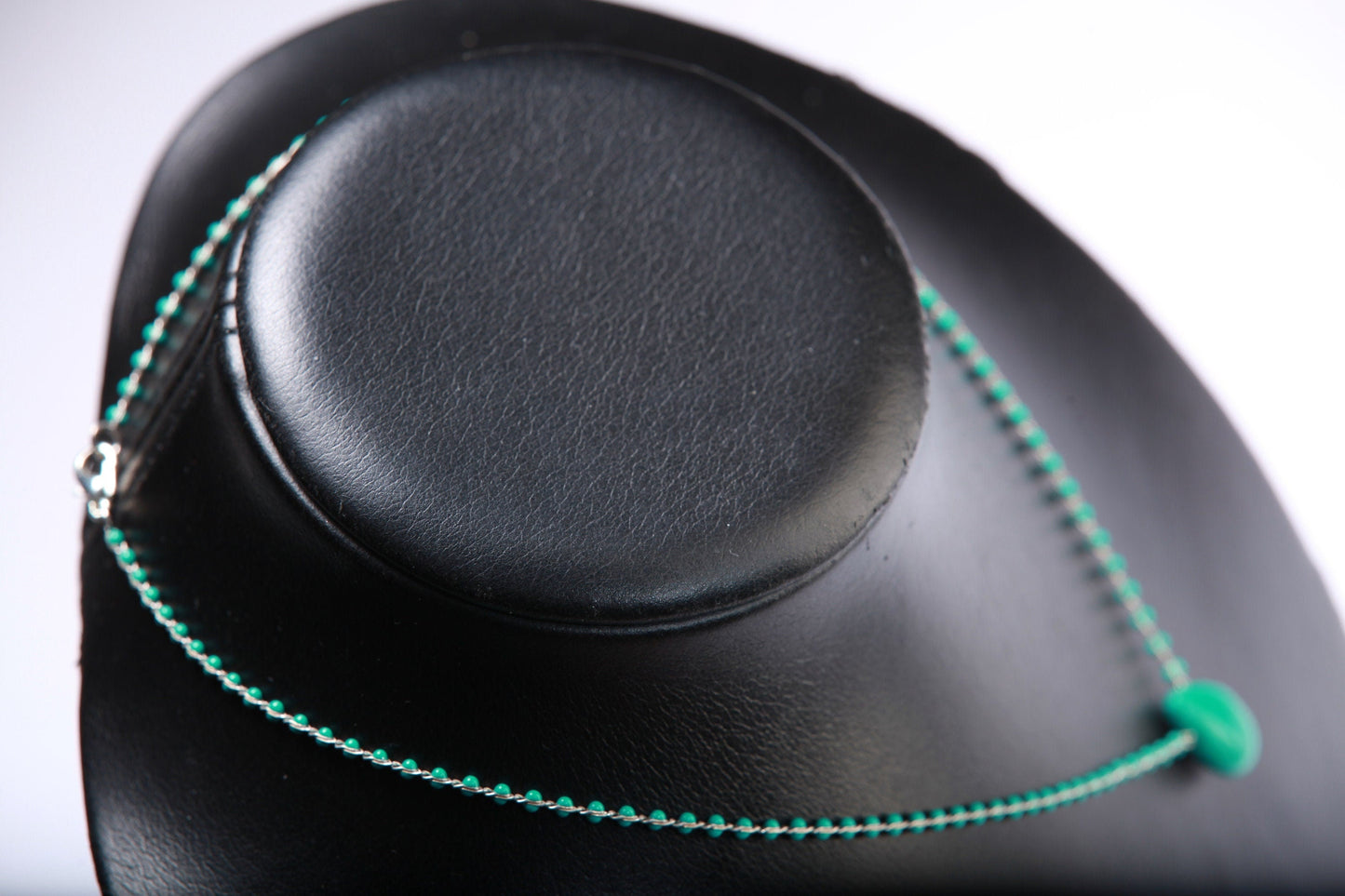 Turquoise Teardrop Hand-Made Choker, Minimalist, Boho 16" Handmade Necklace. Available from 14"-24"