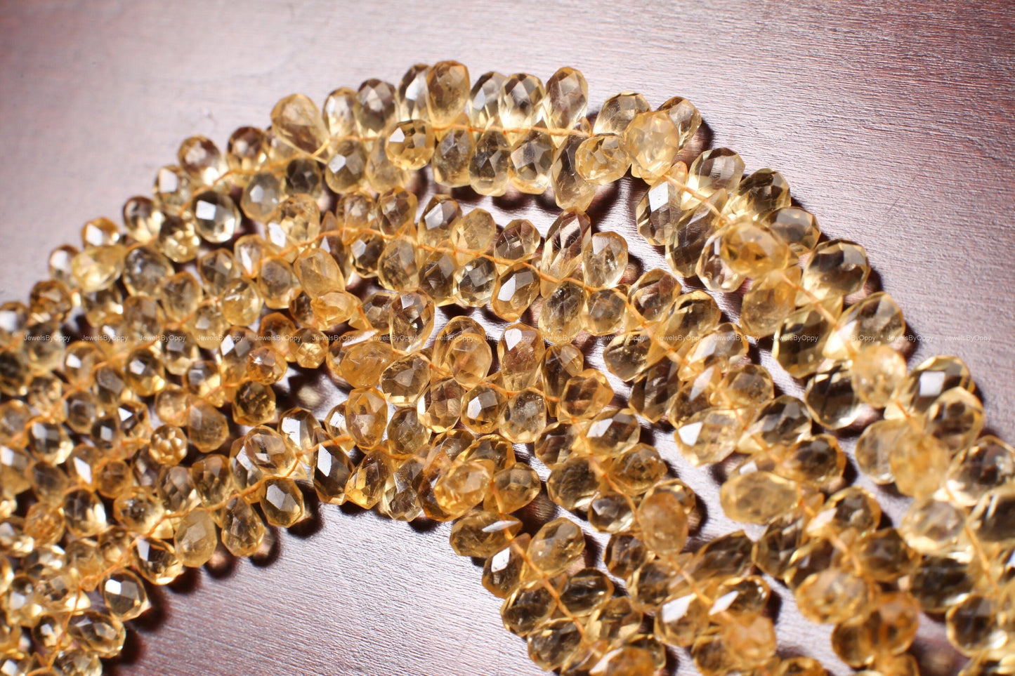Citrine Faceted Briolette, Natural Citrine Gemstone Teardrop 4×6-5×8mm Jewelry Making Earring, Necklace 18Pcs,36Pcs