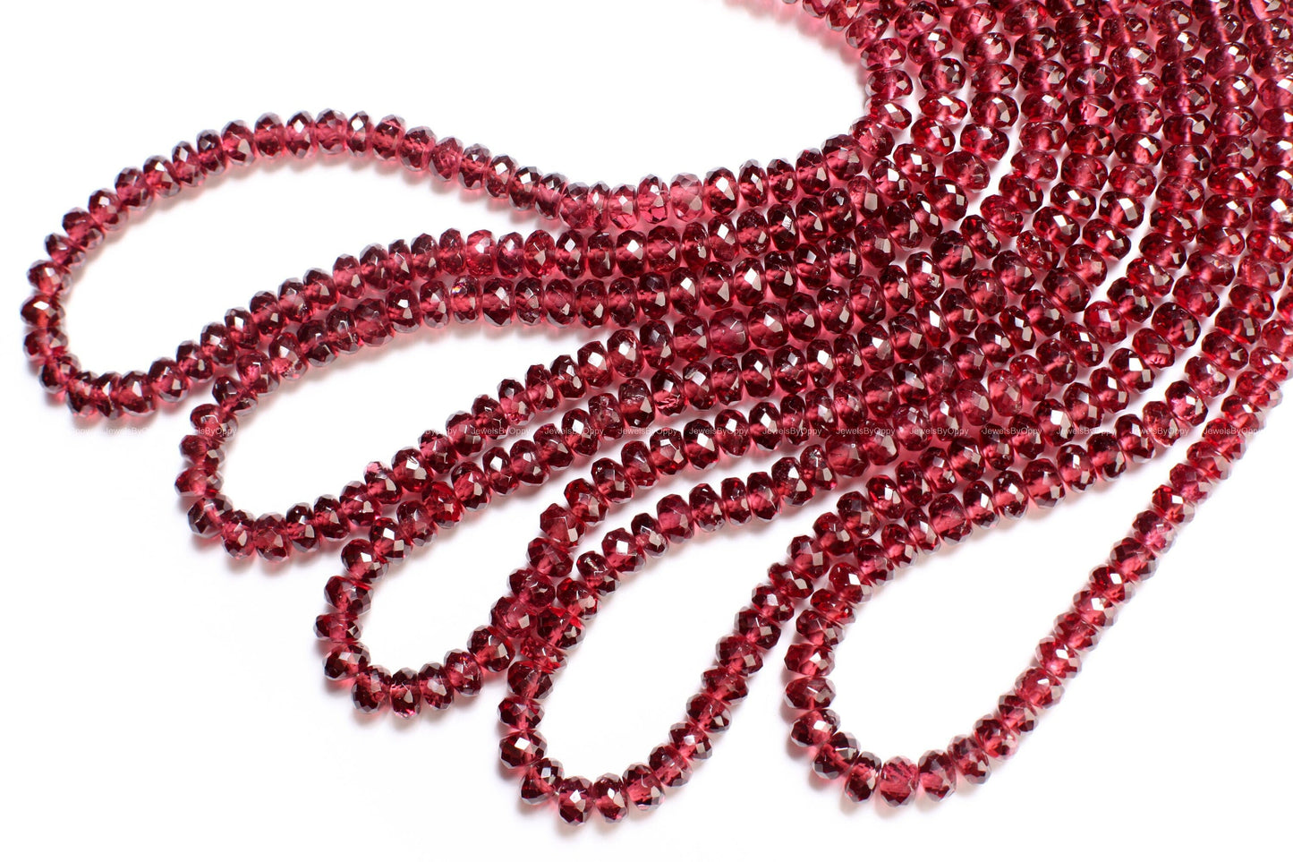 Rhodolite Garnet AAA Micro Faceted 4.5-8.5mm Rondelle, Jewelry Making Rich Merlot color Gemstone, Rare gem quality Garnet 6.5" or 13" Strand