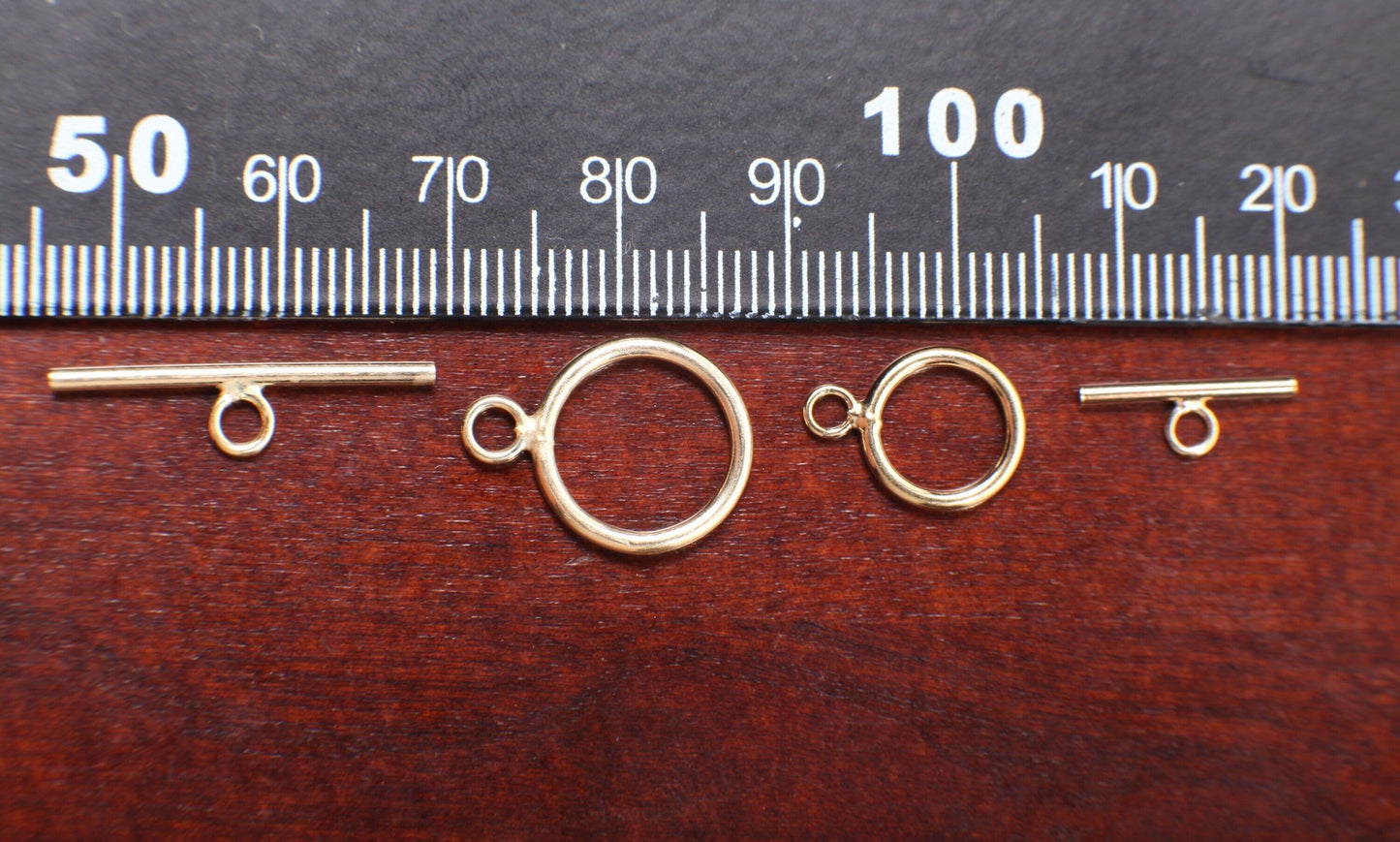 14k Gold filled Toggle Clasp 9mm, 13mm, Jewelry Making Findings, Necklace bracelet clasp Supplies, Made in USA