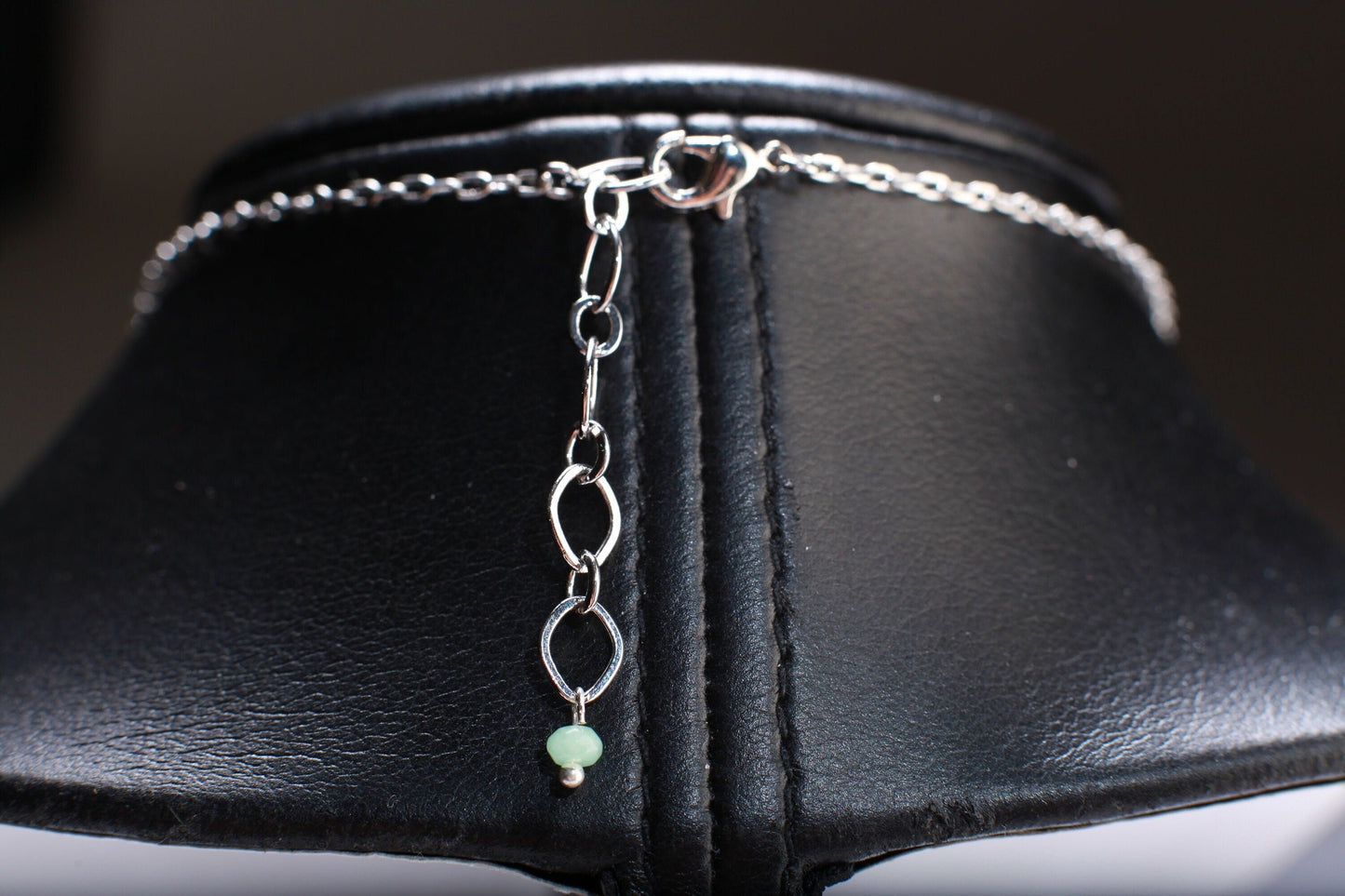 Natural Chalcedony Briolette Faceted Drop Accent with Stunning Chalcedony Raw Druzy Geode Pendant, 17" Rhodium Necklace 2" Extension Chain