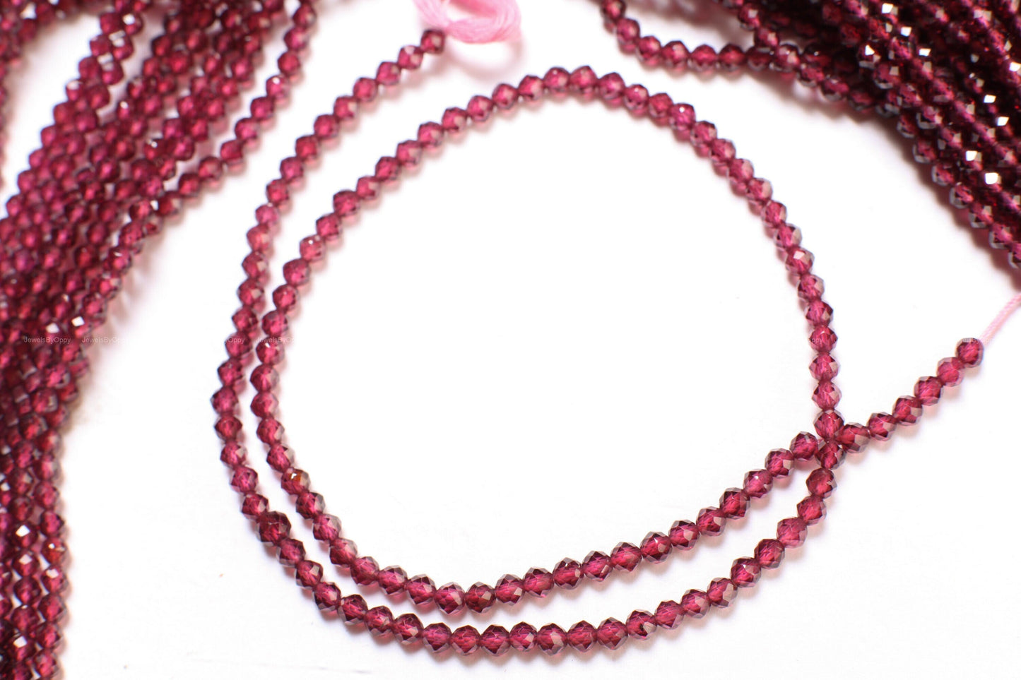 Rhodolite Garnet AAA Micro Faceted 3.5mm Round, Jewelry Making Rich Merlot color AAA quality Gemstone, Rare Mozambique Garnet 12.5" Strand