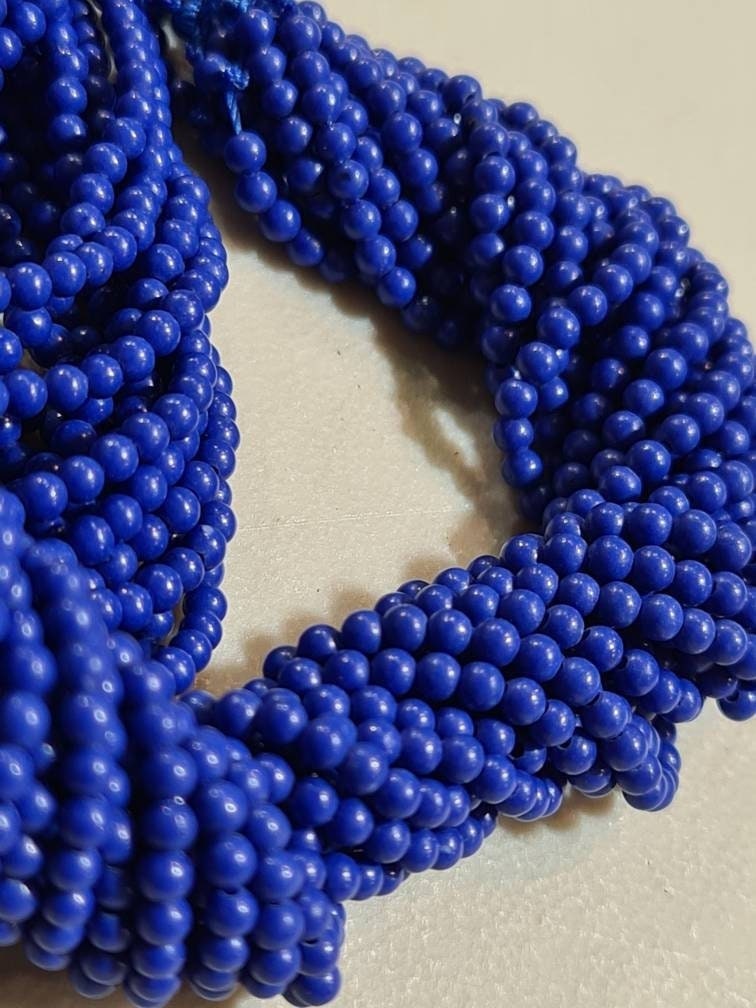 Genuine Lapis Lazuli 2mm Royal Blue Lapis Round Beads Jewelry Making 15.5" Strand