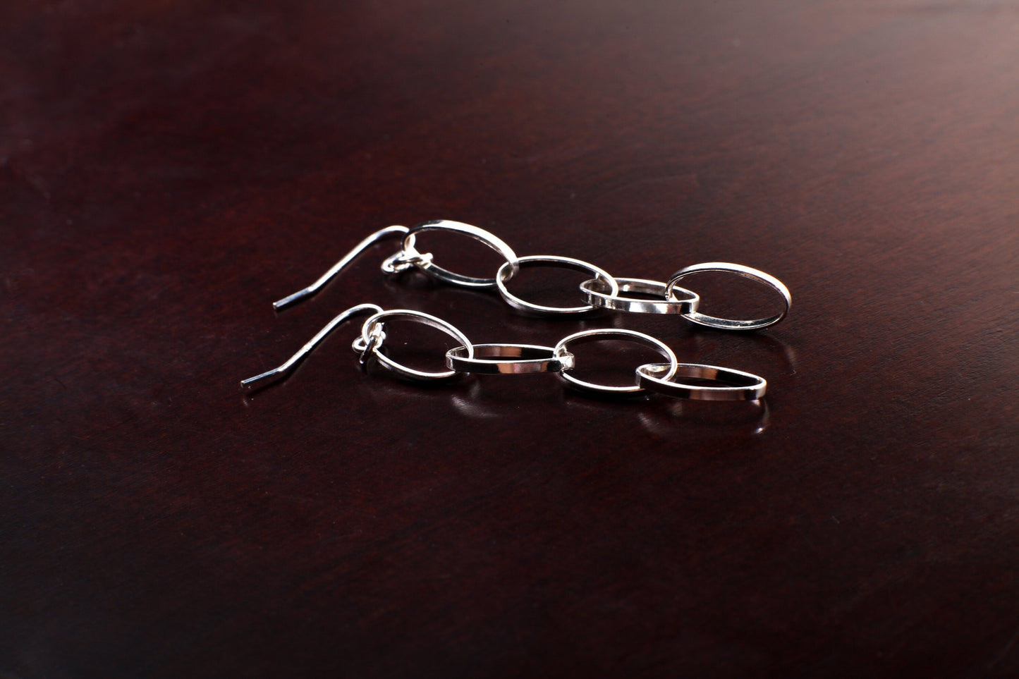925 Sterling Silver Harmony Hoops 4 Tier Boho Dangle Loop Earrings