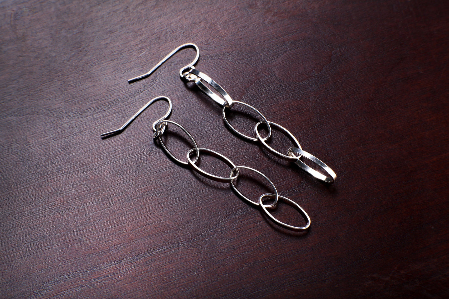 925 Sterling Silver Harmony Hoops 4 Tier Boho Dangle Loop Earrings