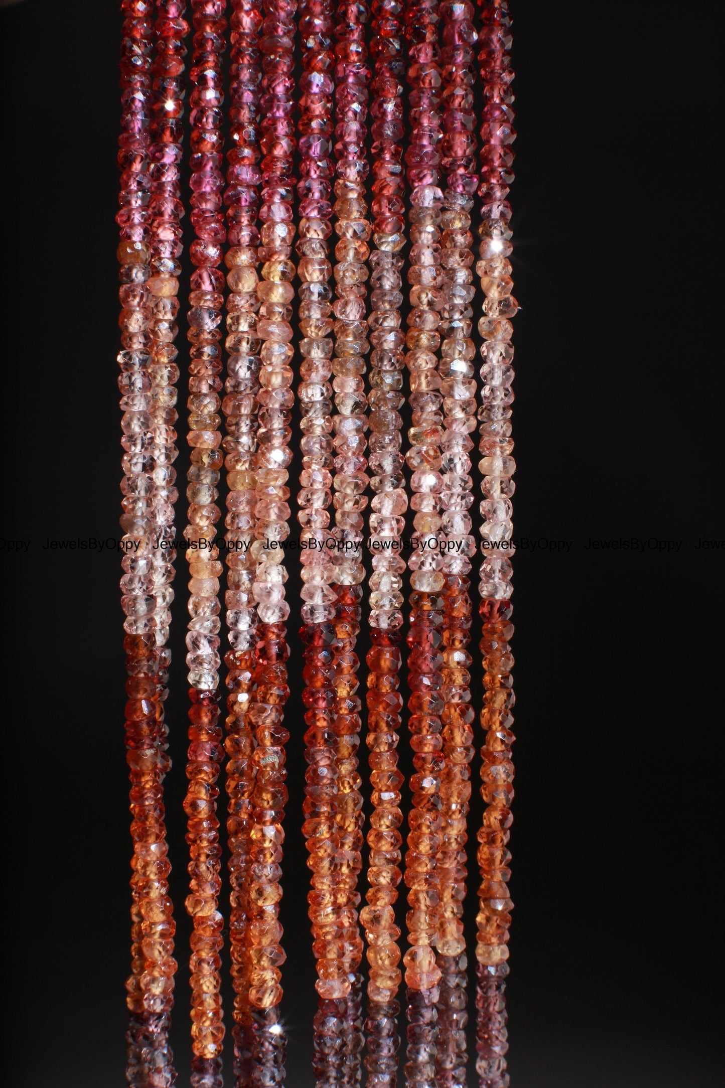 Natural Tundra Sapphire, Tunduru sapphire 3.5-3.7mm Shaded Micro Faceted Roundel Fine Quality 13" Strand