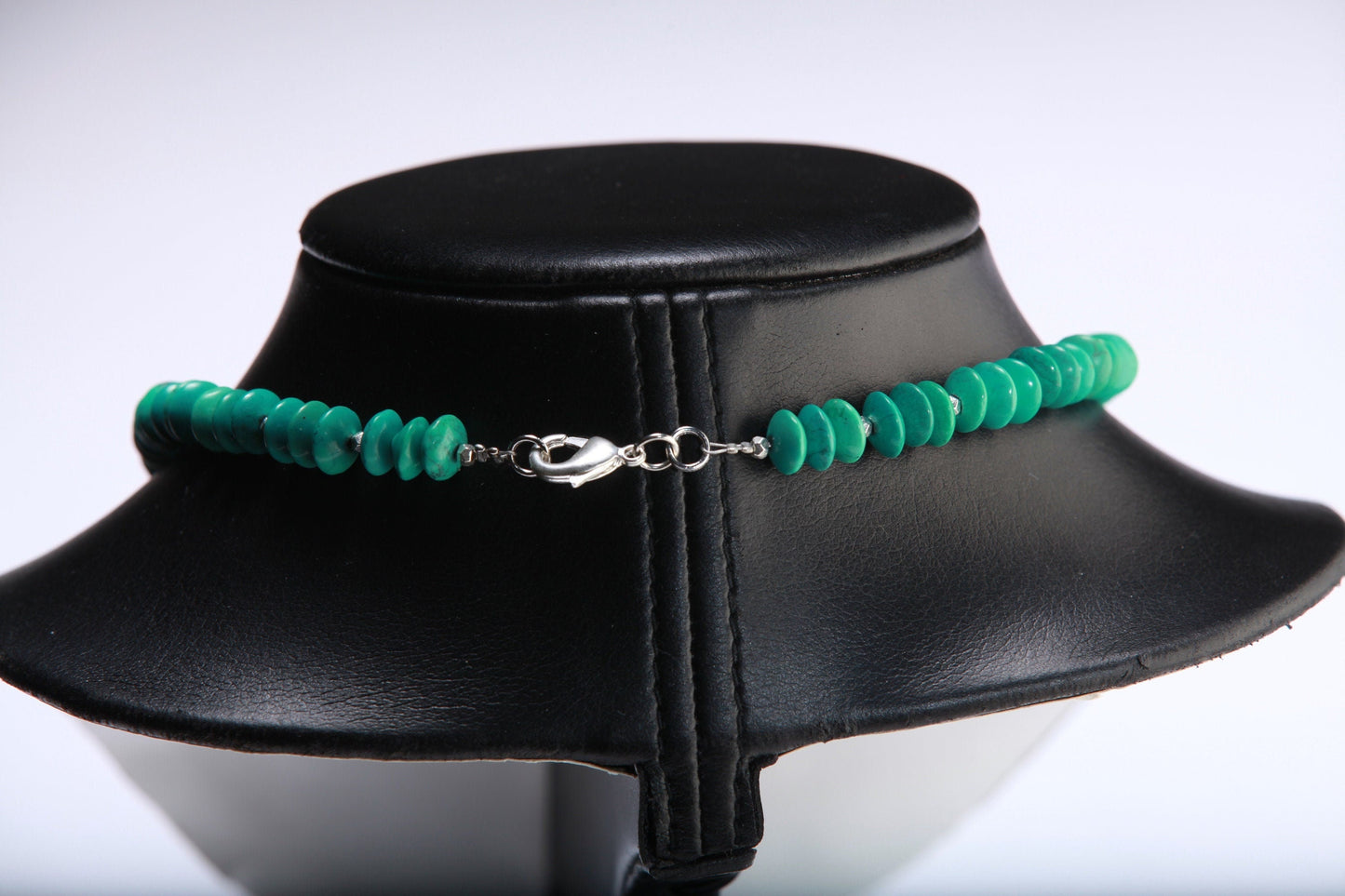 Turquoise Necklace, Natural Tibetan Turquoise 8mm Lentil with Stunning Turquoise Focal Bead Statement Native Southwestern Necklace 19.25"