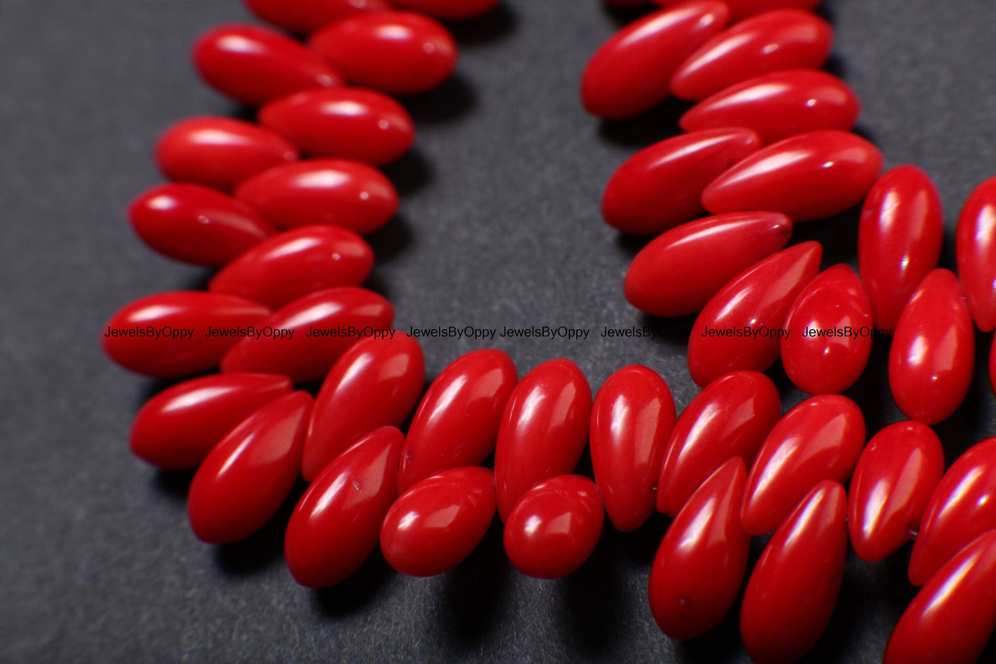Genuine Bamboo Coral 3.5-4x7, 5x11mm Briolette AAA Gemstone Teardrop Beads, Sold by piece