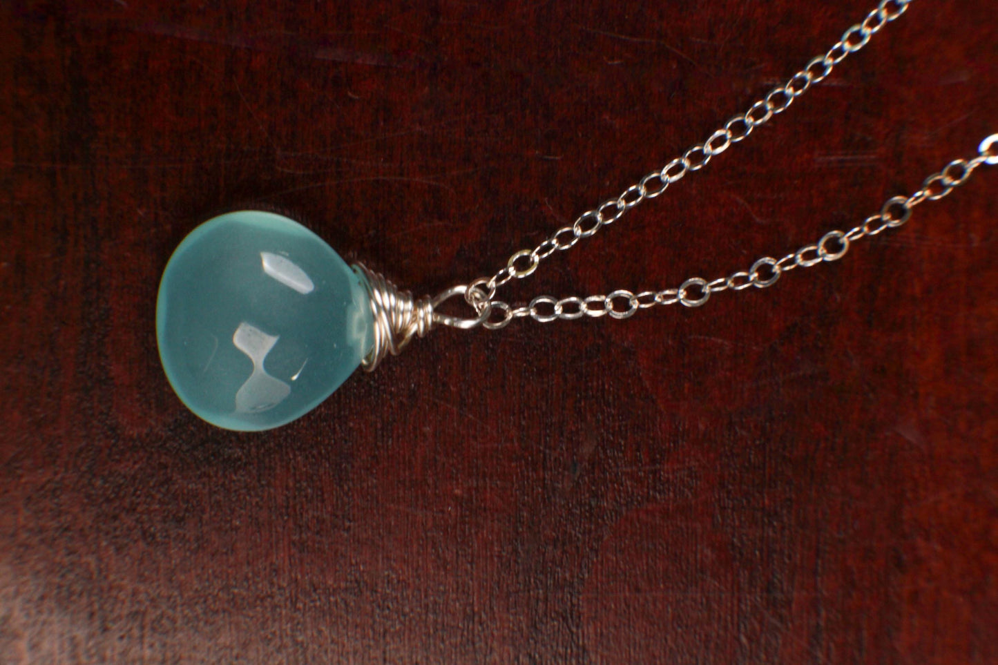 Aqua Chalcedony Faceted heart drop in 14K Gold Filled or 925 Sterling Silver Earrings. Beautiful ocean blue summer gift, beach minimalist