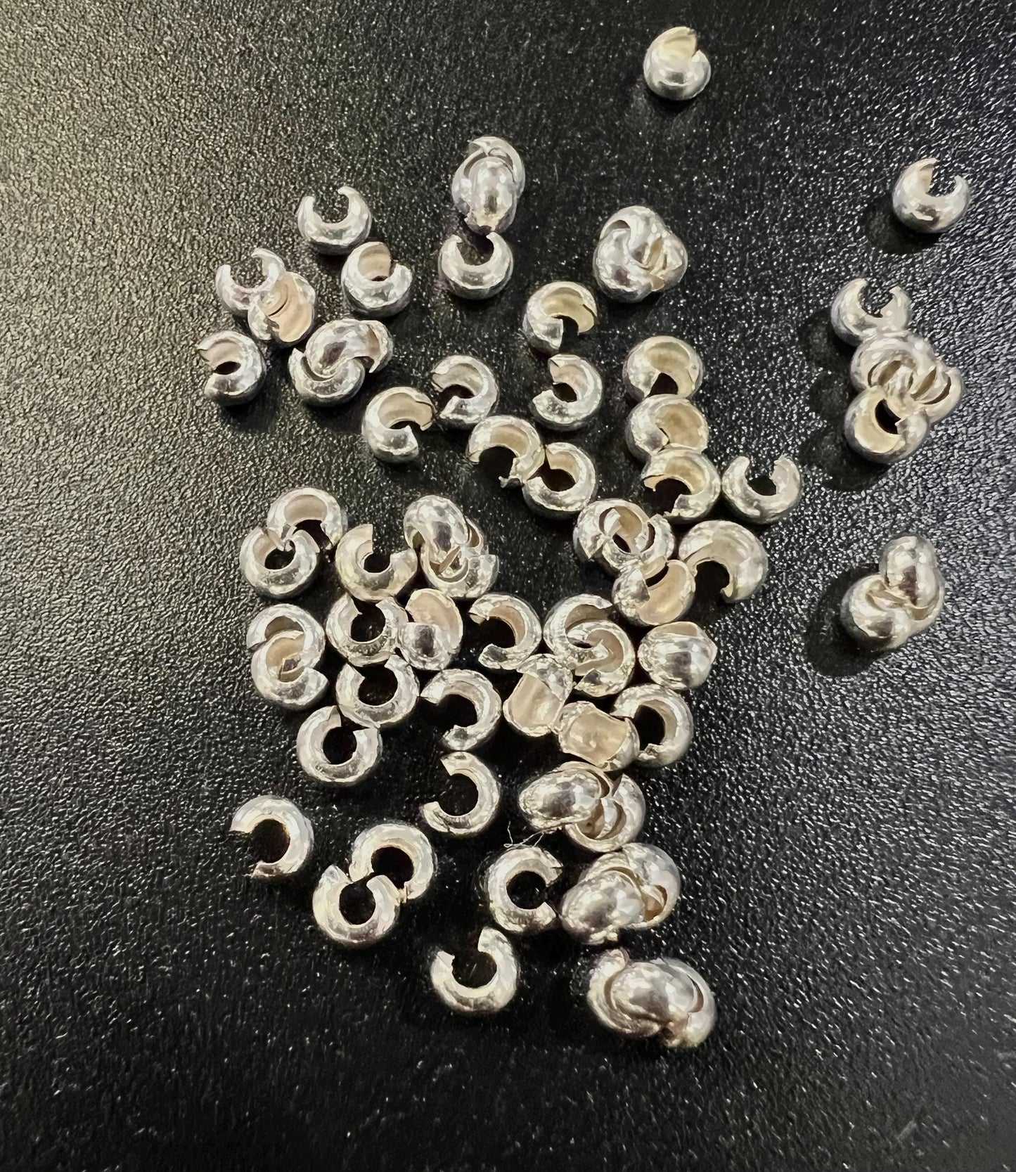 14k Gold Filled, 925 Sterling Silver Crimp Cover - 3mm Jewelry Making Supply - 10 Pieces