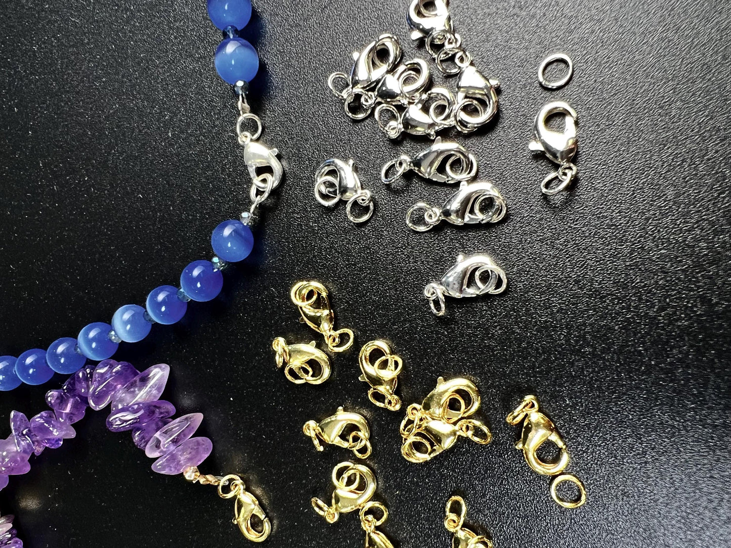 Anti Tarnish Lobster Clasp: Silver & Gold Jewelry Findings - 12mm 10-Piece