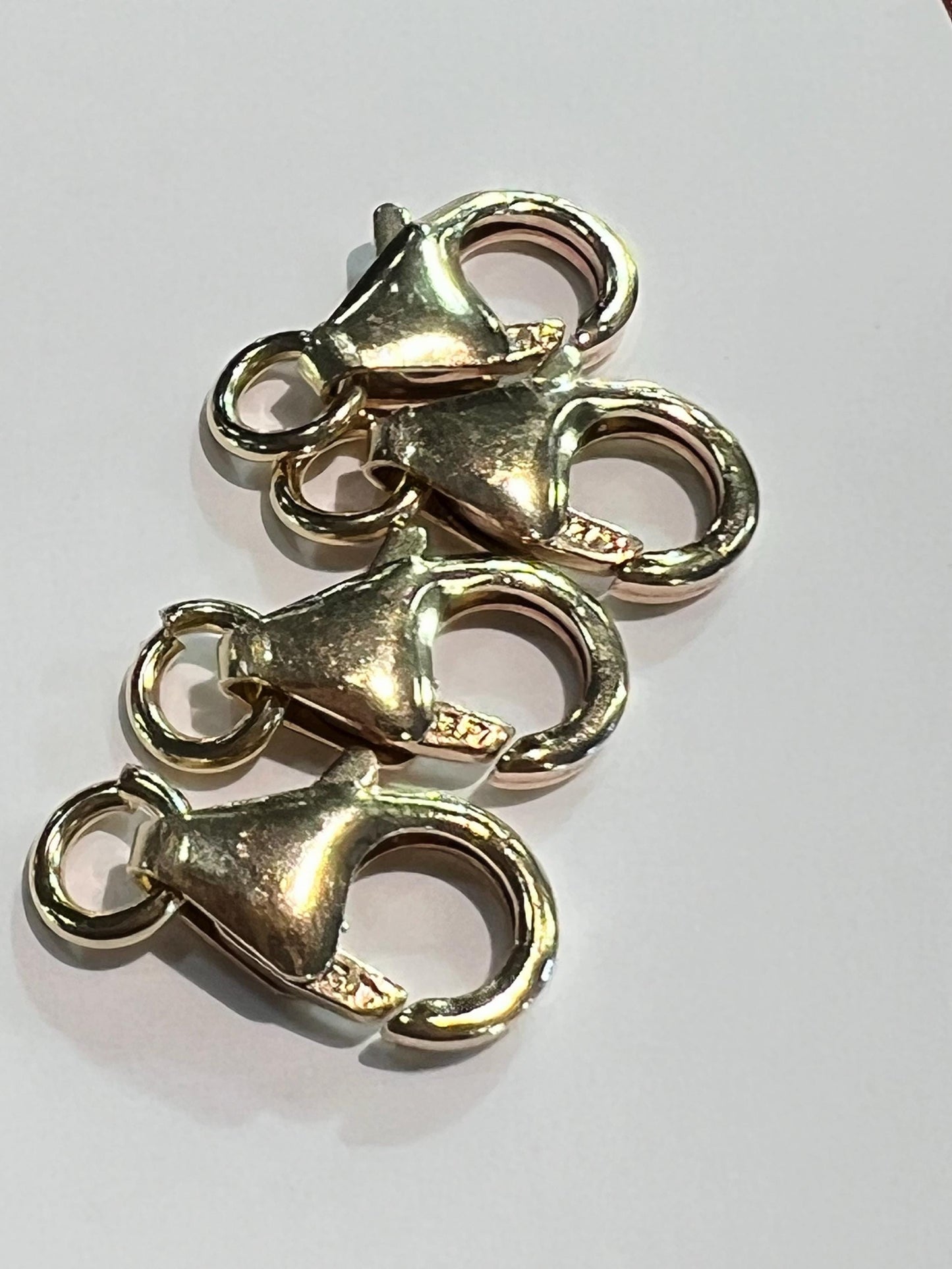 14K Gold filled Lobster Clasp 8mm 10mm and 12mm. 14/20 stamped made in USA