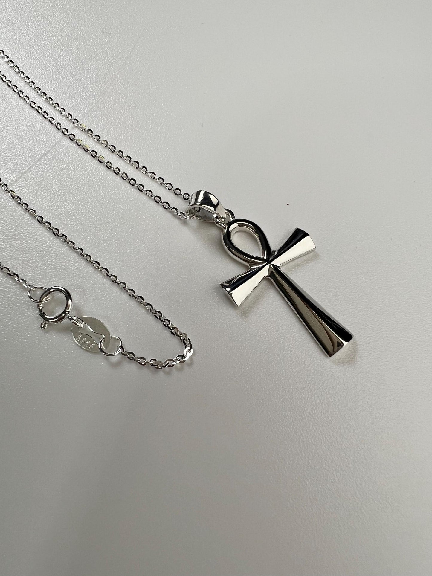 Solid 925 Sterling Silver Cross Pendant Necklace high quality 925 stamped