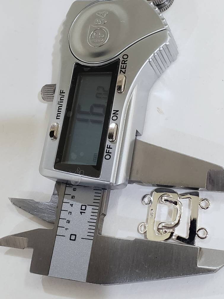 925 Sterling Silver 2 loop and 3 loop fancy Clasp for necklaces. High quality 925 stamped.