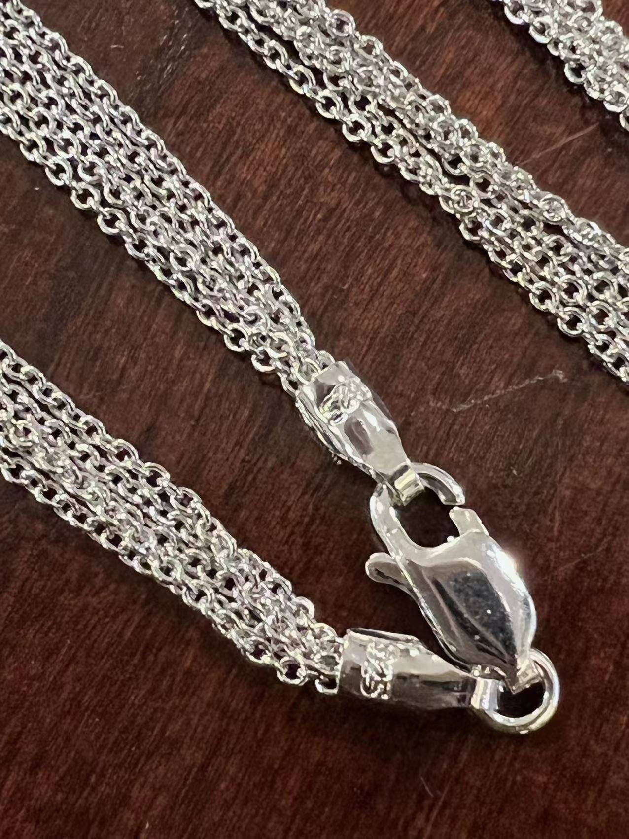 Marcasite 925 Sterling Silver Black Onyx Teardrop Pendant Necklace with 5 Line Rhodium Non Tarnish Sterling Chain 20x44mm Vintage, Antique